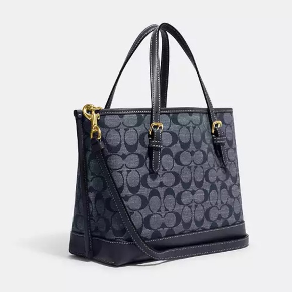 Coach Mollie Tote Bag 25 In Signature Chambray - Picture 2 of 15